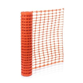 Treillis de chantier en PEHD orange 1,5 x 50 m